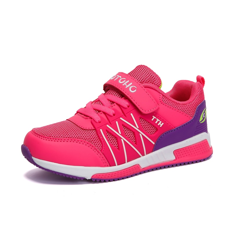 2018 New Stripes Design Girls Sport Running Shoes Kids Boys Outdoor Sneakers Childrens Ŀ   (High)  (Quality   